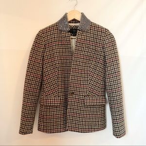J. Crew Blazer Jacket size 2 Bling collar/pattern